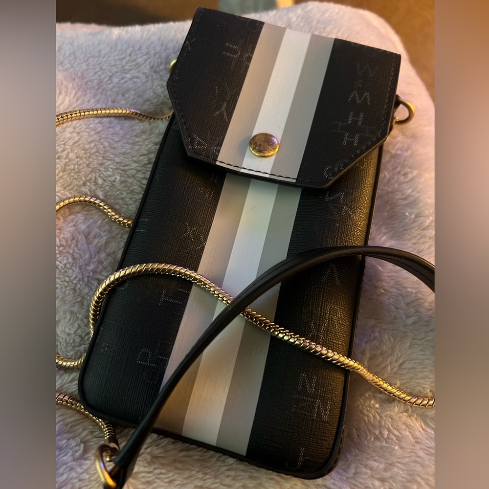 India Hicks Black and White Phone graphics Crossbody Case